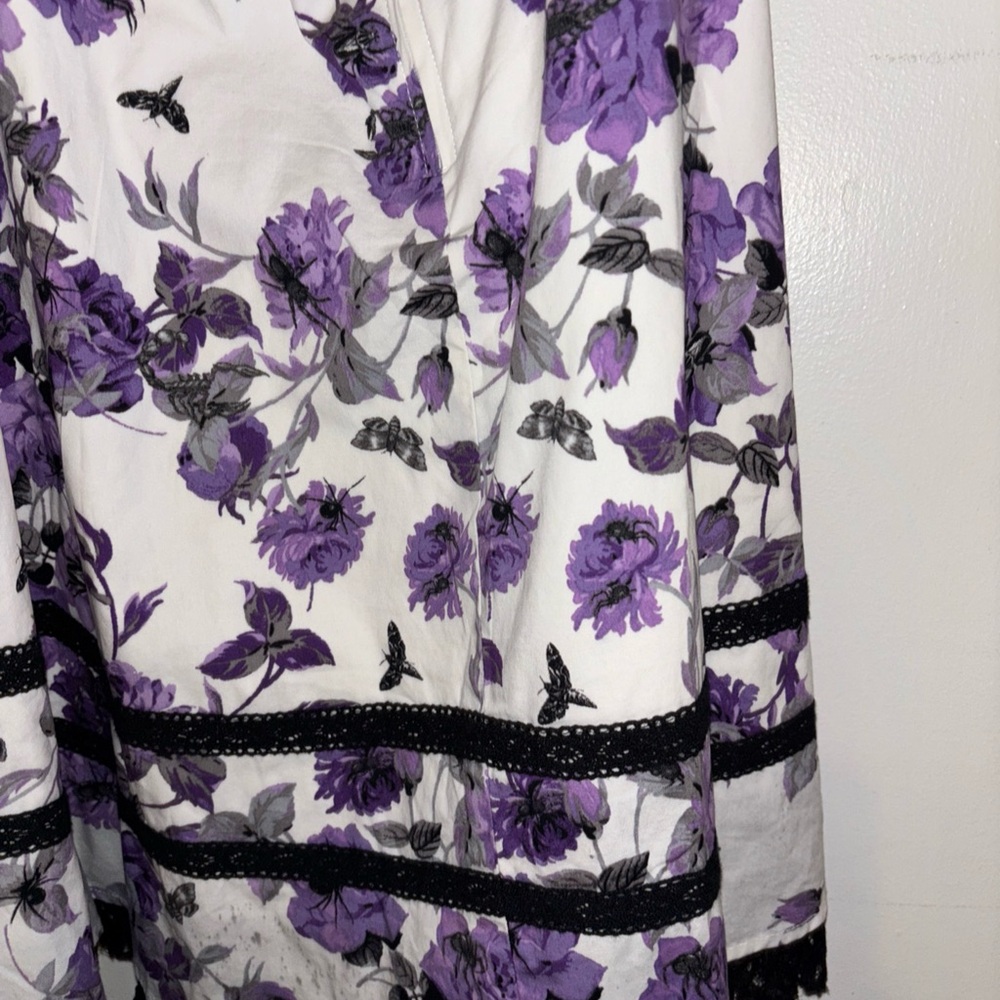 Hot Topic Purple and White Strapless Sundress - Picture 7 of 8